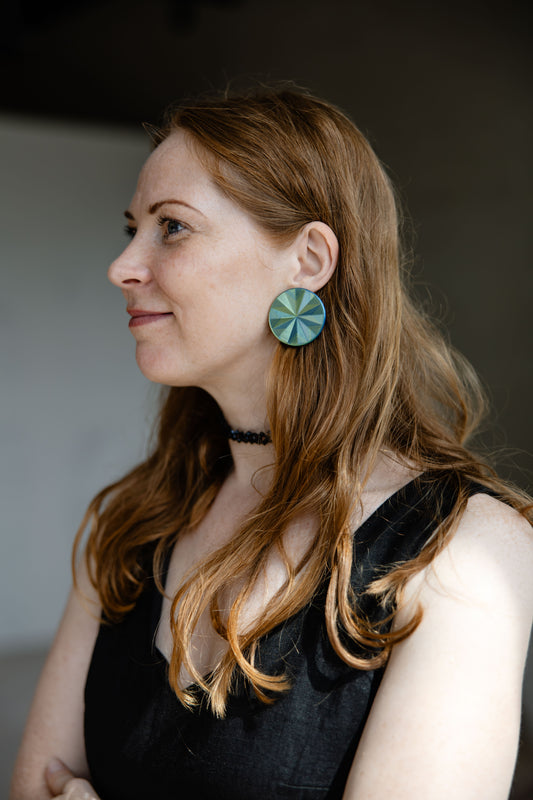 Auskari - pildītie apļi