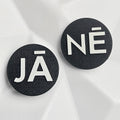 YES and NO set (with rebellion text) main view — NeoNova jewelry