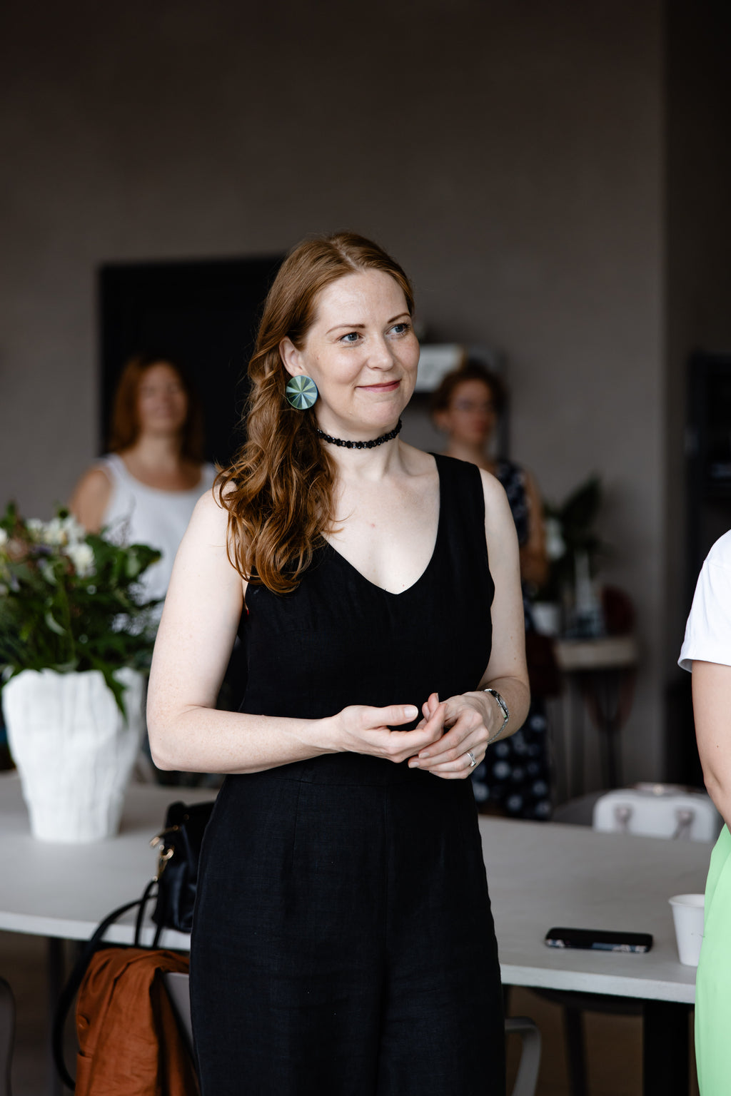 Auskari - pildītie apļi